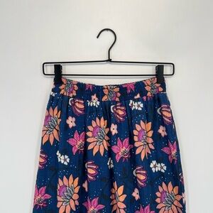Marine Layer Corinne Floral Doublecloth Midi Skirt In Batik Floral